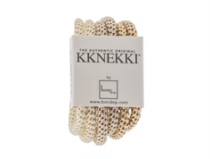 Kknekki hair elastics beige/offwhite mix slim (6-pack)